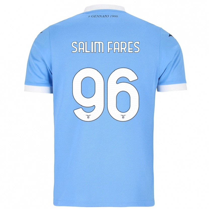 Danxen Mulher Camisola Mohamed Salim Fares #96 Azul Celeste Branco Principal 2025/26 Camisa Brasil