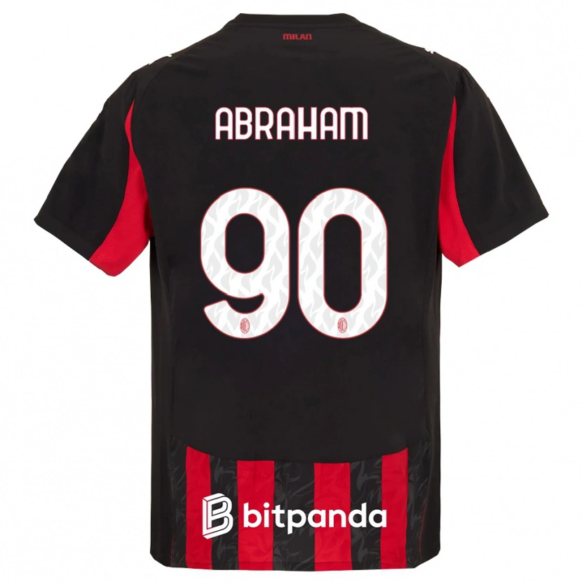 Danxen Mulher Camisola Tammy Abraham #90 Vermelho Preto Principal 2025/26 Camisa Brasil