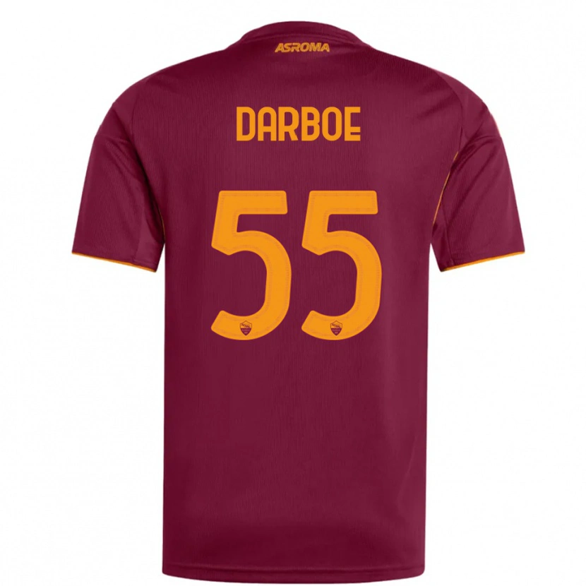 Danxen Mulher Camisola Ebrima Darboe #55 Borgonha Laranja Principal 2025/26 Camisa Brasil