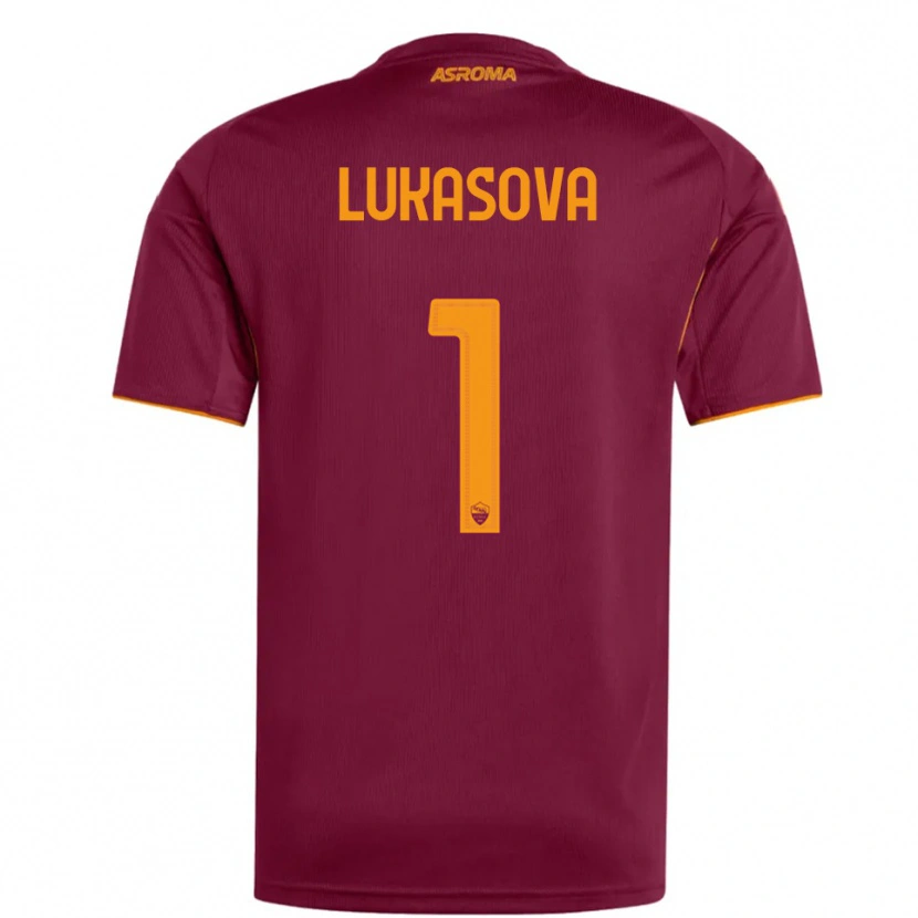 Danxen Mulher Camisola Olivie Lukášová #1 Borgonha Laranja Principal 2025/26 Camisa Brasil