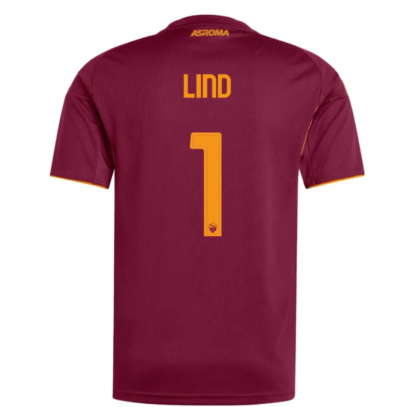 Danxen Mulher Camisola Emma Lind #1 Borgonha Laranja Principal 2025/26 Camisa Brasil