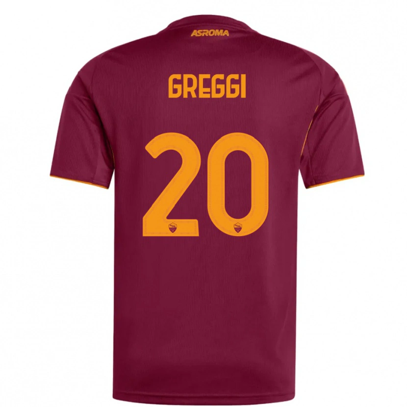 Danxen Mulher Camisola Giada Greggi #20 Borgonha Laranja Principal 2025/26 Camisa Brasil