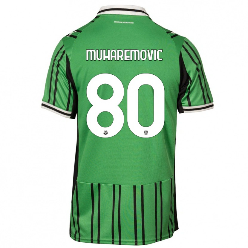 Danxen Mulher Camisola Tarik Muharemović #80 Verde Preto Principal 2025/26 Camisa Brasil