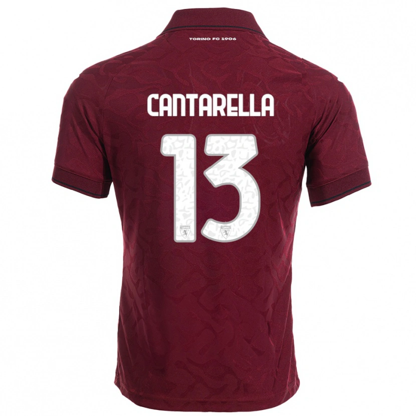 Danxen Mulher Camisola Luca Cantarella #13 Borgonha Branco Principal 2025/26 Camisa Brasil
