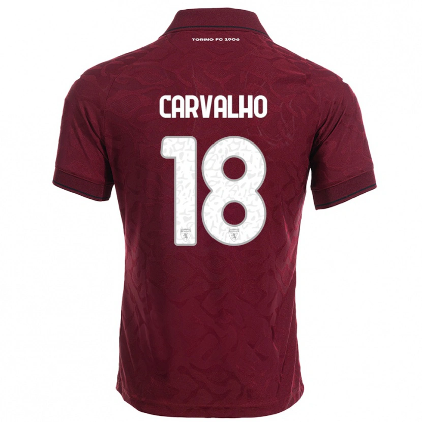 Danxen Mulher Camisola Lorenzo Carvalho #18 Borgonha Branco Principal 2025/26 Camisa Brasil