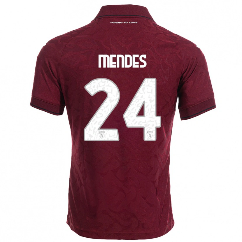 Danxen Mulher Camisola Rodrigo Mendes #24 Borgonha Branco Principal 2025/26 Camisa Brasil