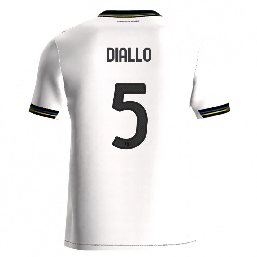 Danxen Mulher Camisola Djibril Diallo #5 Branco Preto Principal 2025/26 Camisa Brasil