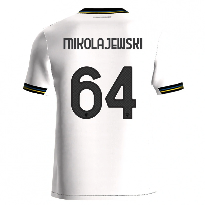 Danxen Mulher Camisola Daniel Mikolajewski #64 Branco Preto Principal 2025/26 Camisa Brasil