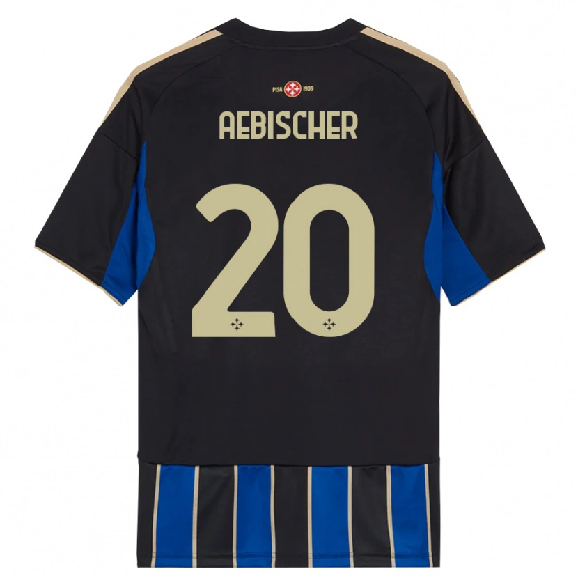 Danxen Mulher Camisola Michel Aebischer #20 Preto Azul Principal 2025/26 Camisa Brasil