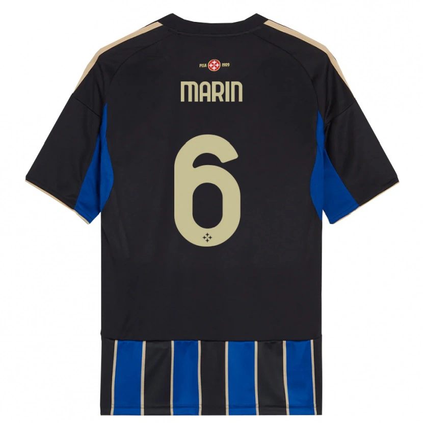 Danxen Mulher Camisola Marius Marin #6 Preto Azul Principal 2025/26 Camisa Brasil
