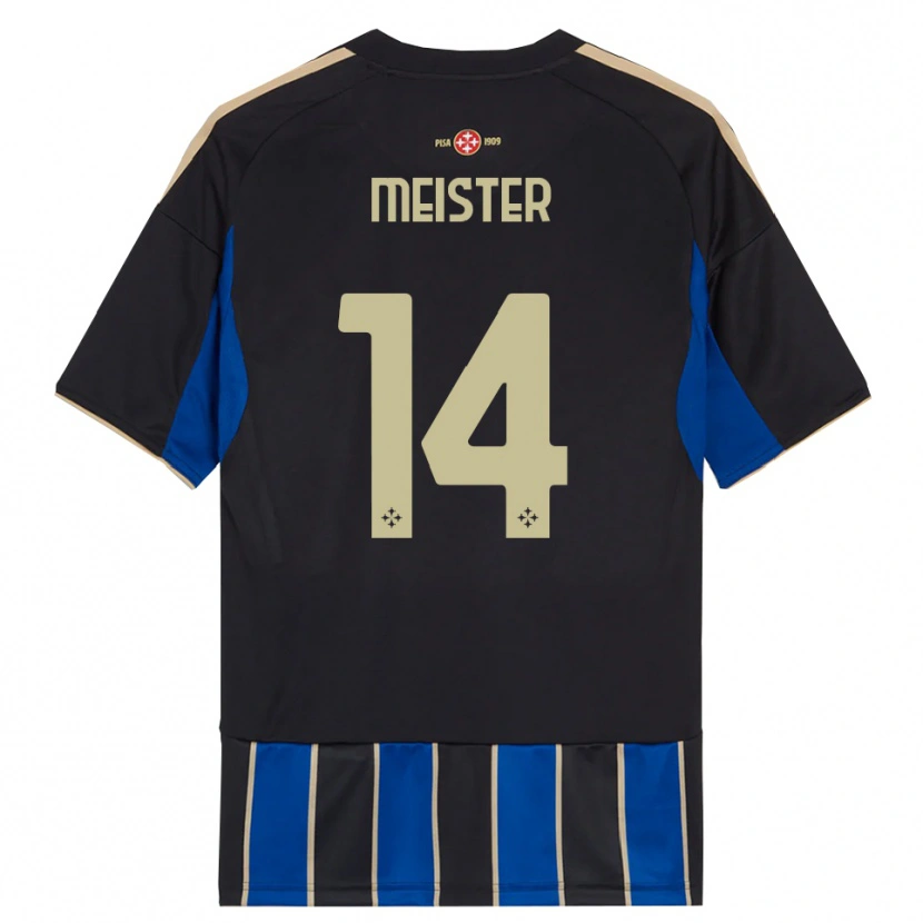 Danxen Mulher Camisola Henrik Meister #14 Preto Azul Principal 2025/26 Camisa Brasil