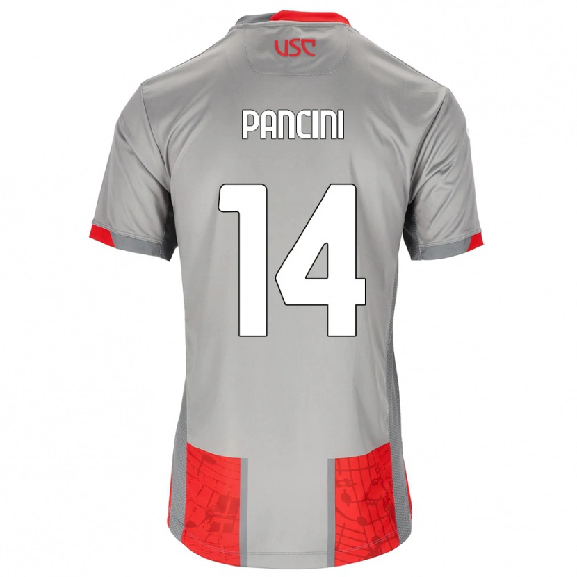 Danxen Mulher Camisola Alex Pancini #14 Vermelho Cinza Principal 2025/26 Camisa Brasil