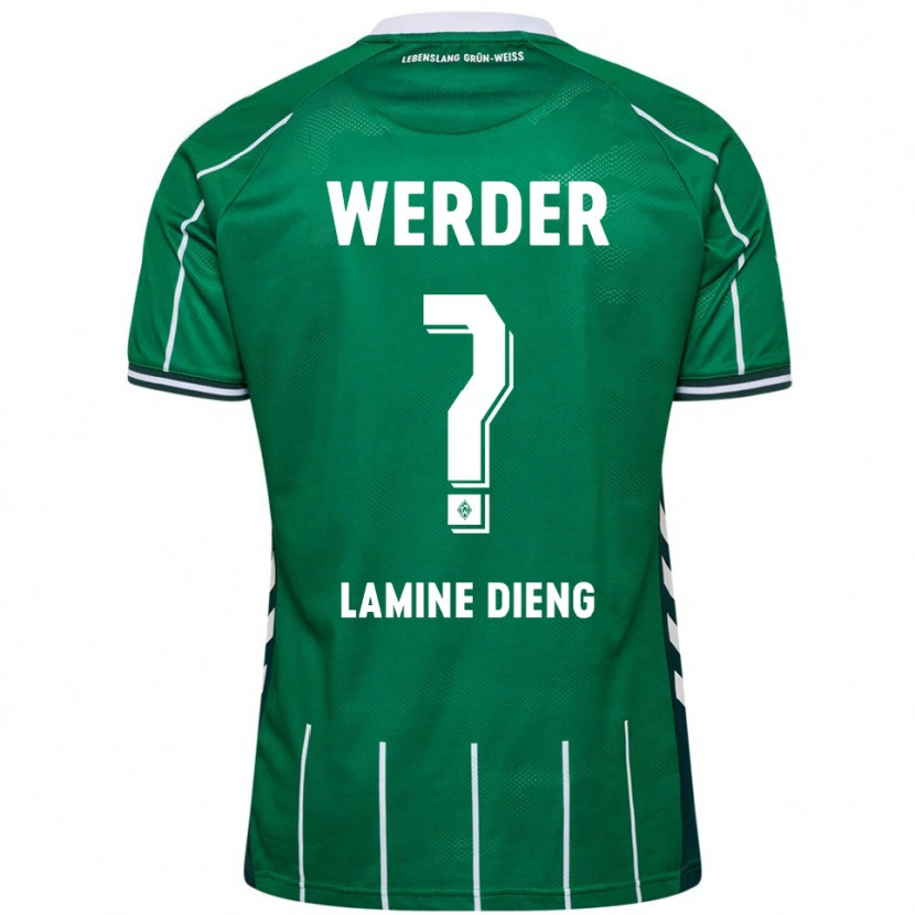 Danxen Mulher Camisola Mamadou Lamine Dieng #0 Verde Branco Principal 2025/26 Camisa Brasil