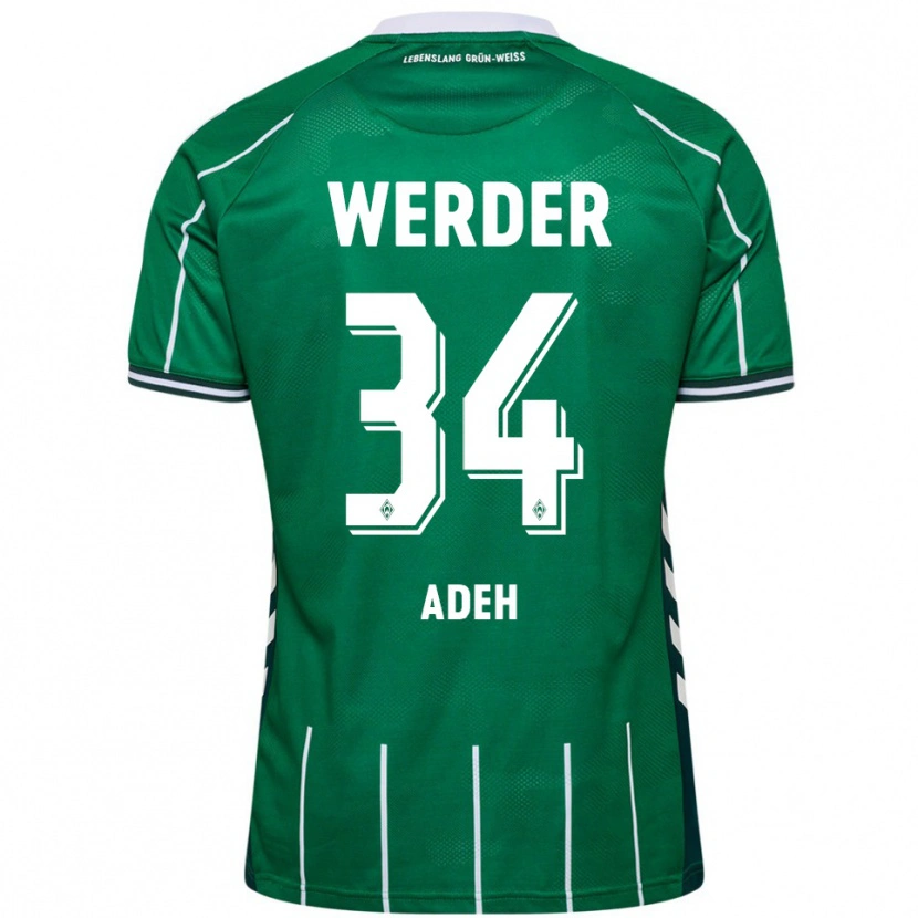 Danxen Mulher Camisola Wesley Adeh #34 Verde Branco Principal 2025/26 Camisa Brasil