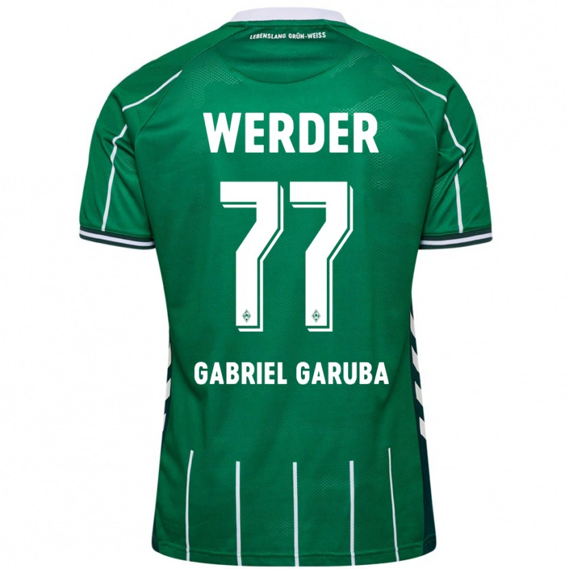 Danxen Mulher Camisola Najib Gabriel Garuba #77 Verde Branco Principal 2025/26 Camisa Brasil
