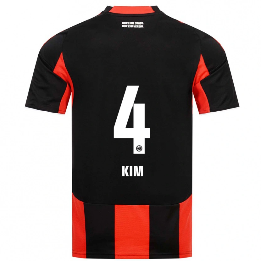 Danxen Mulher Camisola Yoon-Do Kim #4 Preto Vermelho Principal 2025/26 Camisa Brasil