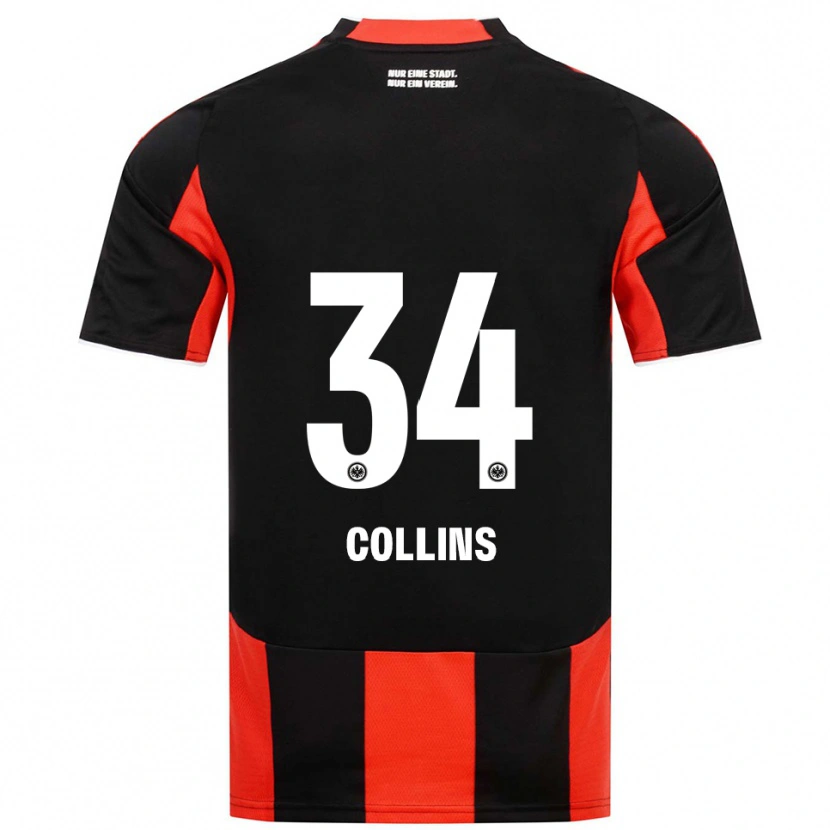 Danxen Mulher Camisola Nnamdi Collins #34 Preto Vermelho Principal 2025/26 Camisa Brasil
