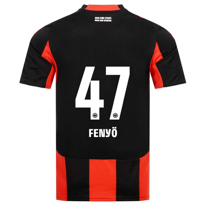 Danxen Mulher Camisola Noah Fenyö #47 Preto Vermelho Principal 2025/26 Camisa Brasil