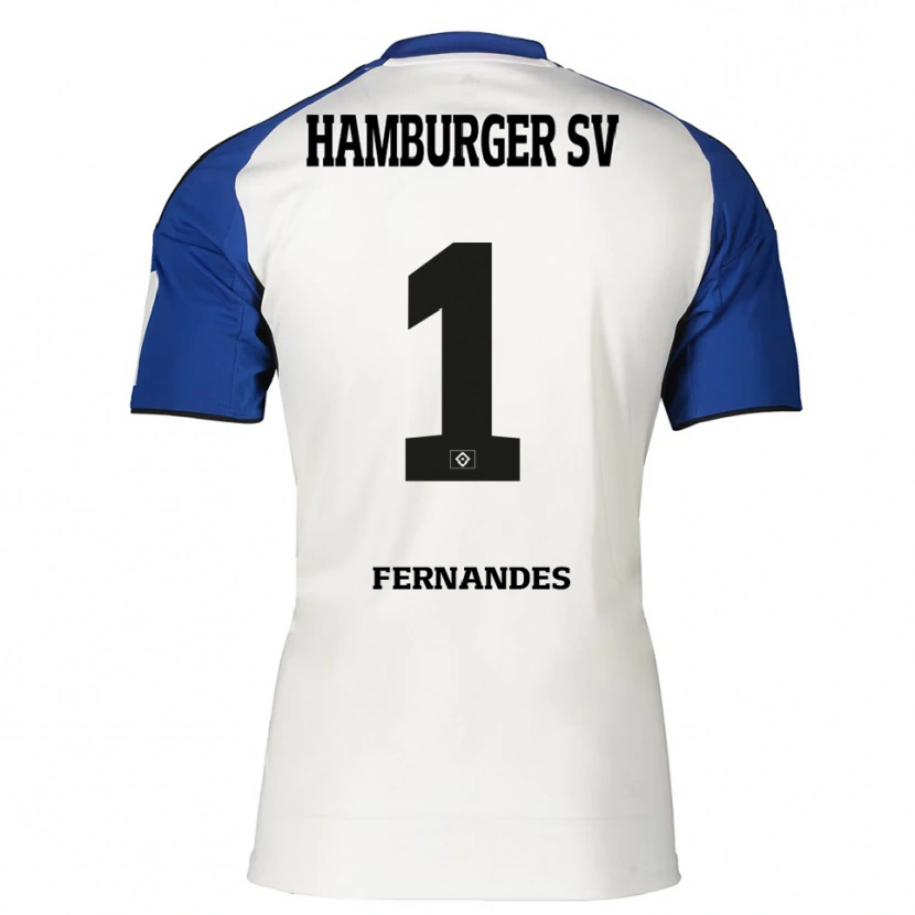 Danxen Mulher Camisola Daniel Heuer Fernandes #1 Branco Azul Principal 2025/26 Camisa Brasil