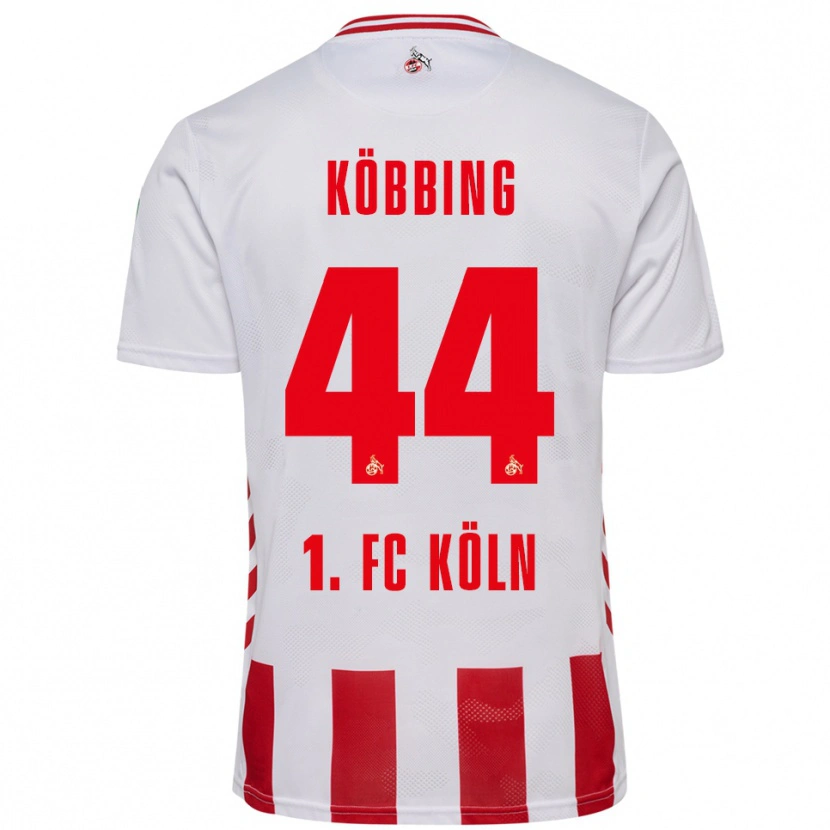 Danxen Mulher Camisola Matthias Köbbing #44 Branco Vermelho Principal 2025/26 Camisa Brasil
