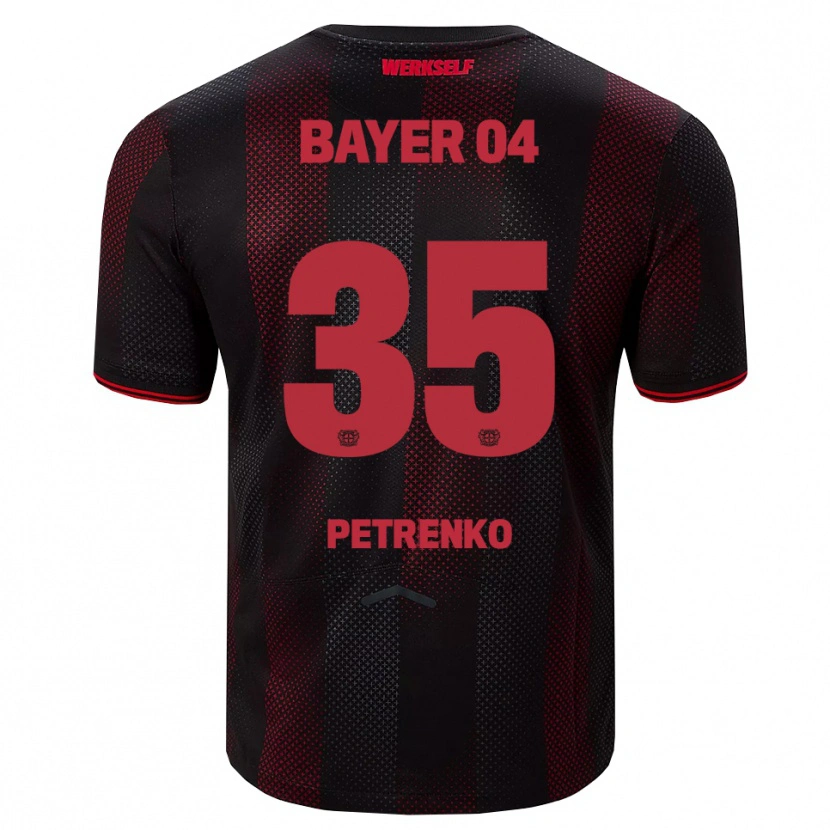 Danxen Mulher Camisola Oleksandr Petrenko #35 Preto Vermelho Principal 2025/26 Camisa Brasil