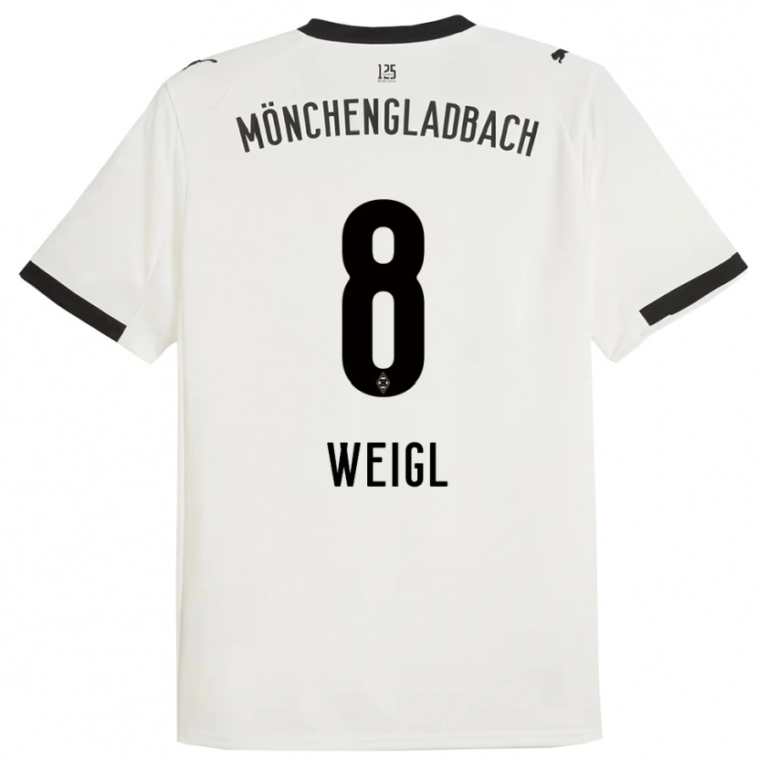 Danxen Mulher Camisola Julian Weigl #8 Branco Preto Principal 2025/26 Camisa Brasil
