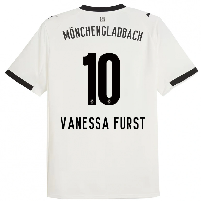 Danxen Mulher Camisola Vanessa Fürst #10 Branco Preto Principal 2025/26 Camisa Brasil