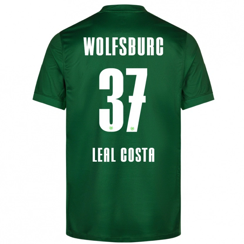 Danxen Mulher Camisola David Leal Costa #37 Verde Branco Principal 2025/26 Camisa Brasil