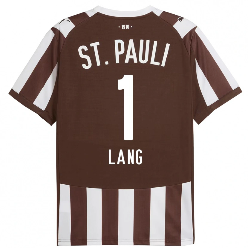 Danxen Mulher Camisola Christoph Lang #1 Café Branco Principal 2025/26 Camisa Brasil