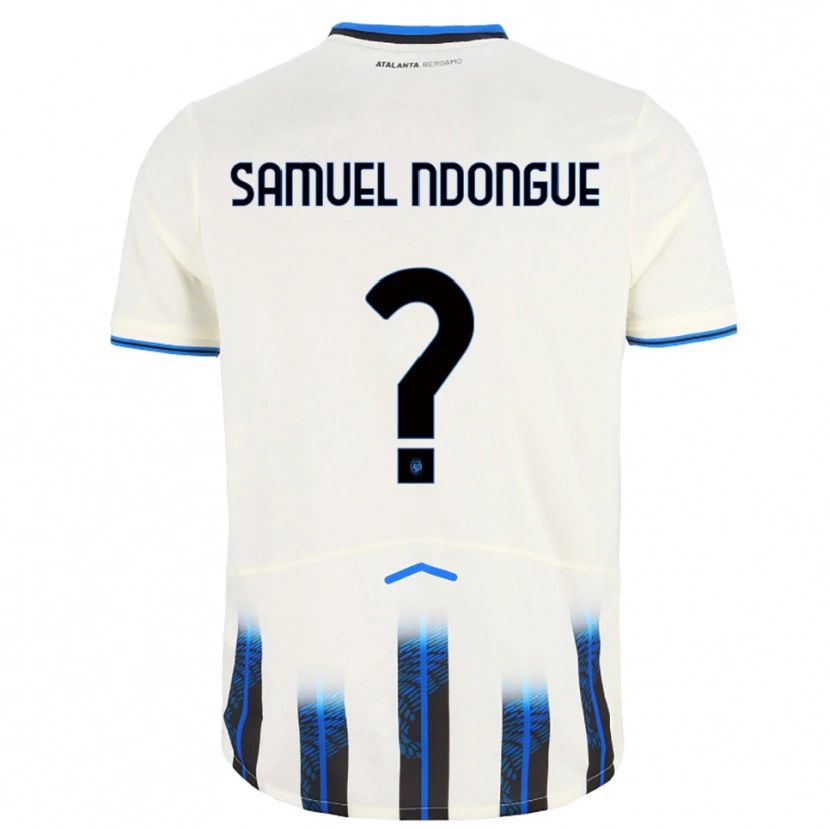 Danxen Mulher Camisola Frederick Samuel Ndongue #0 Branco Azul Alternativa 2025/26 Camisa Brasil