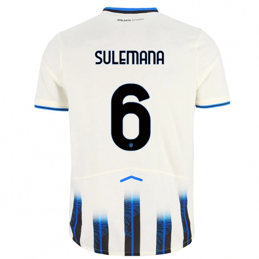 Danxen Mulher Camisola Ibrahim Sulemana #6 Branco Azul Alternativa 2025/26 Camisa Brasil