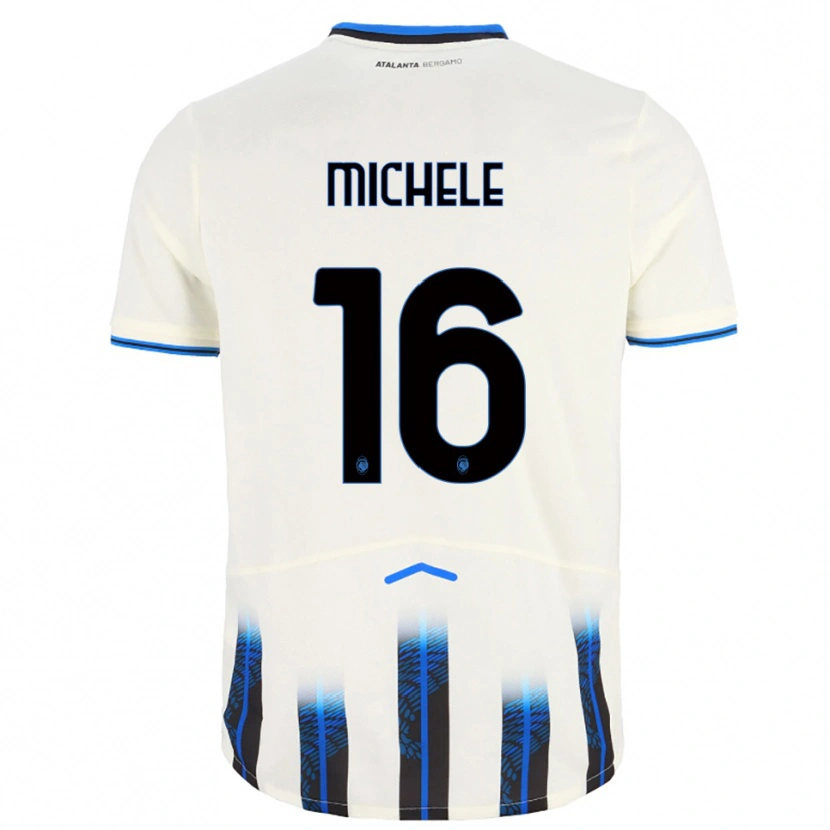 Danxen Mulher Camisola Michele Rinaldi #16 Branco Azul Alternativa 2025/26 Camisa Brasil