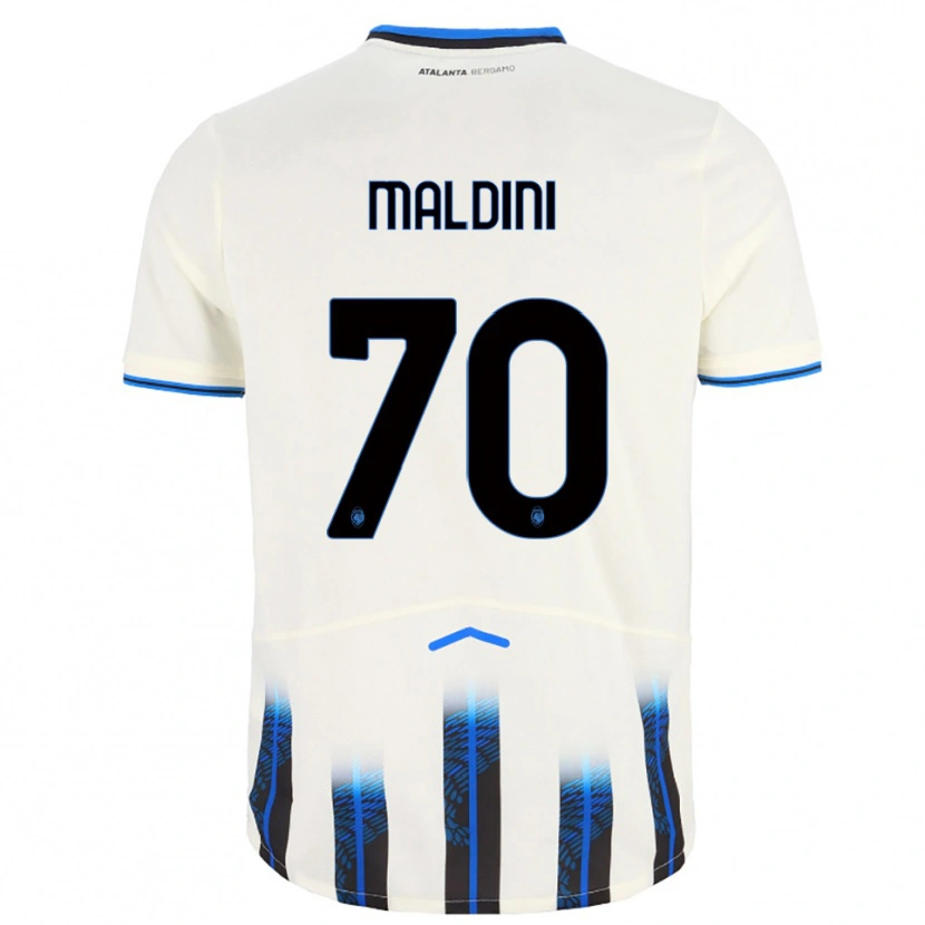 Danxen Mulher Camisola Daniel Maldini #70 Branco Azul Alternativa 2025/26 Camisa Brasil