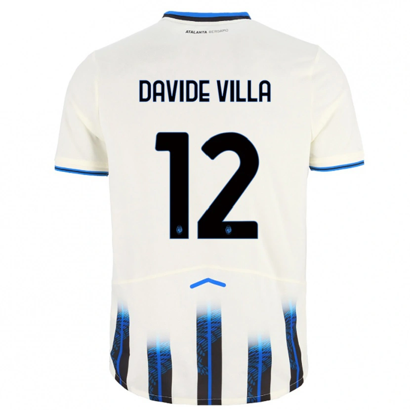 Danxen Mulher Camisola Matteo Davide Villa #12 Branco Azul Alternativa 2025/26 Camisa Brasil