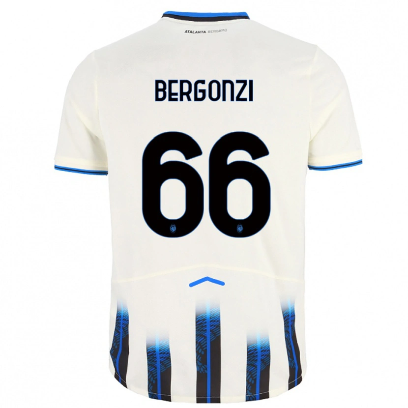 Danxen Mulher Camisola Federico Bergonzi #66 Branco Azul Alternativa 2025/26 Camisa Brasil
