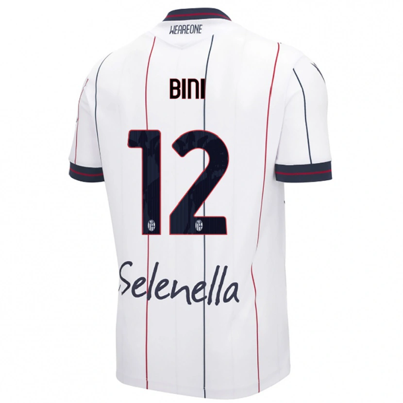 Danxen Mulher Camisola Cesare Bini #12 Branco Azul Royal Alternativa 2025/26 Camisa Brasil