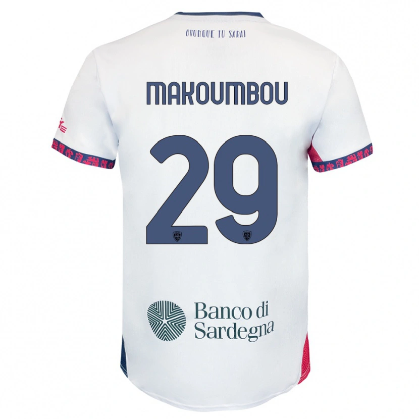 Danxen Mulher Camisola Antoine Makoumbou #29 Branco Marinho Vermelho Alternativa 2025/26 Camisa Brasil