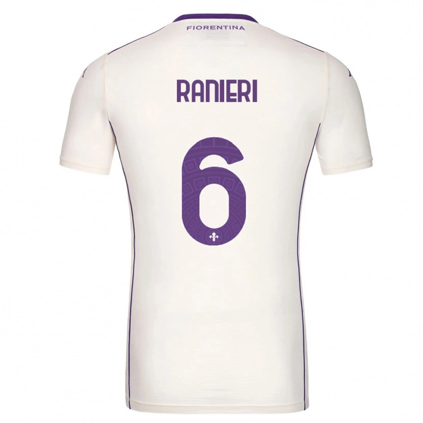 Danxen Mulher Camisola Luca Ranieri #6 Branco Roxo Vermelho Alternativa 2025/26 Camisa Brasil