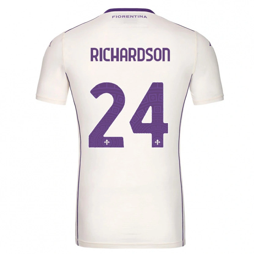 Danxen Mulher Camisola Amir Richardson #24 Branco Roxo Vermelho Alternativa 2025/26 Camisa Brasil