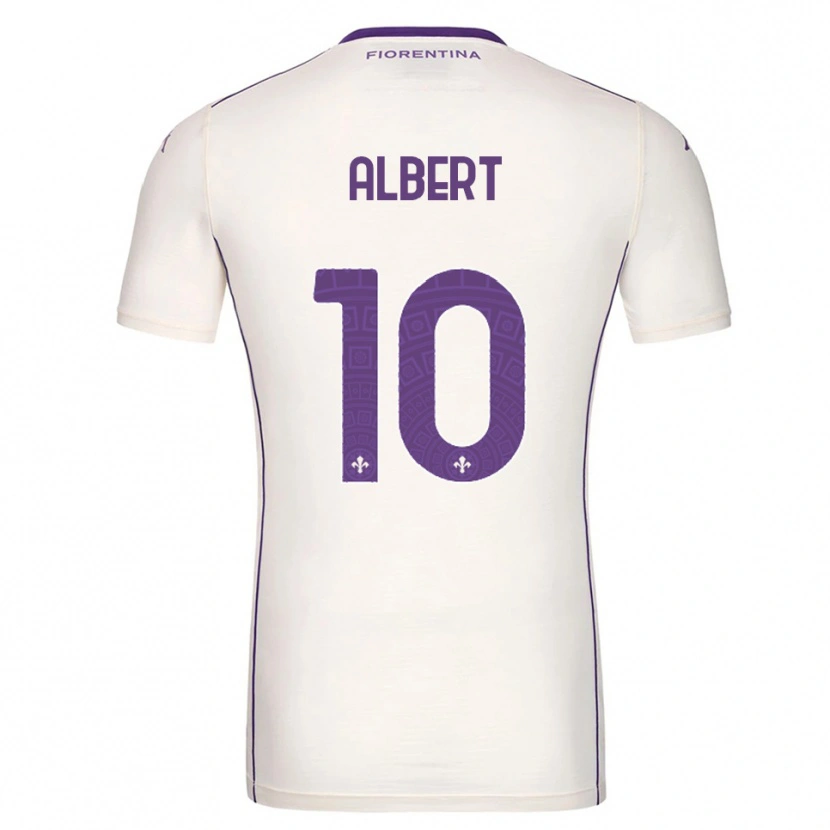 Danxen Mulher Camisola Albert Gudmundsson #10 Branco Roxo Vermelho Alternativa 2025/26 Camisa Brasil
