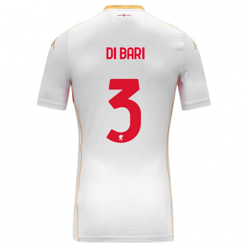 Danxen Mulher Camisola Martina Di Bari #3 Branco Vermelho Alternativa 2025/26 Camisa Brasil
