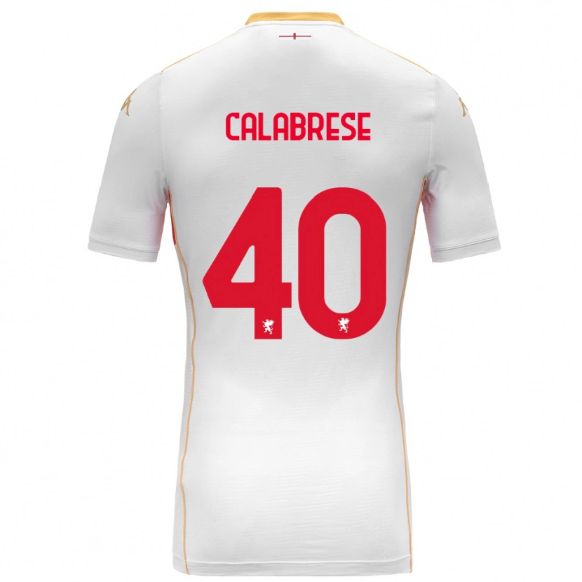 Danxen Mulher Camisola Filippo Calabrese #40 Branco Vermelho Alternativa 2025/26 Camisa Brasil