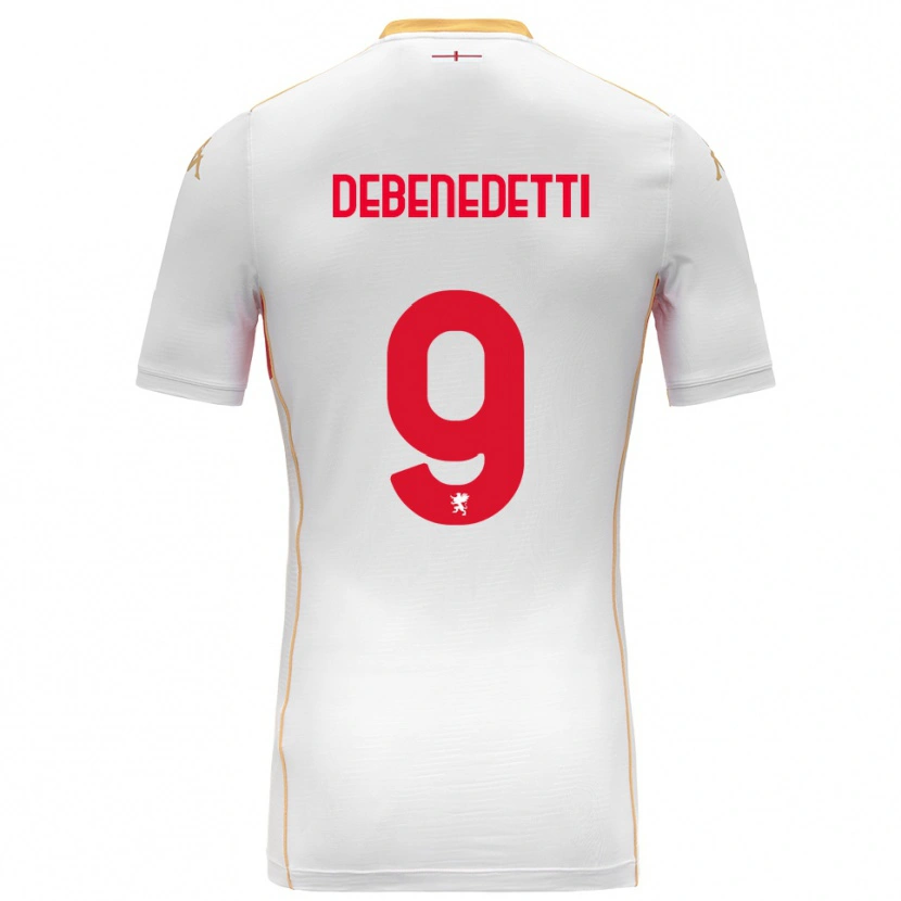 Danxen Mulher Camisola Alessandro Debenedetti #9 Branco Vermelho Alternativa 2025/26 Camisa Brasil