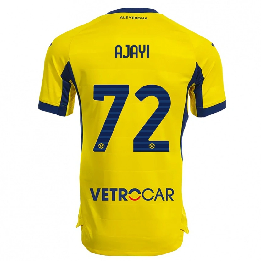 Danxen Mulher Camisola Junior Ajayi #72 Amarelo Marinho Alternativa 2025/26 Camisa Brasil