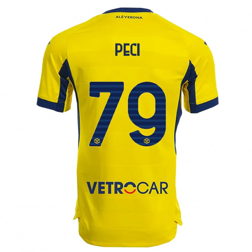 Danxen Mulher Camisola Jurgen Peci #79 Amarelo Marinho Alternativa 2025/26 Camisa Brasil