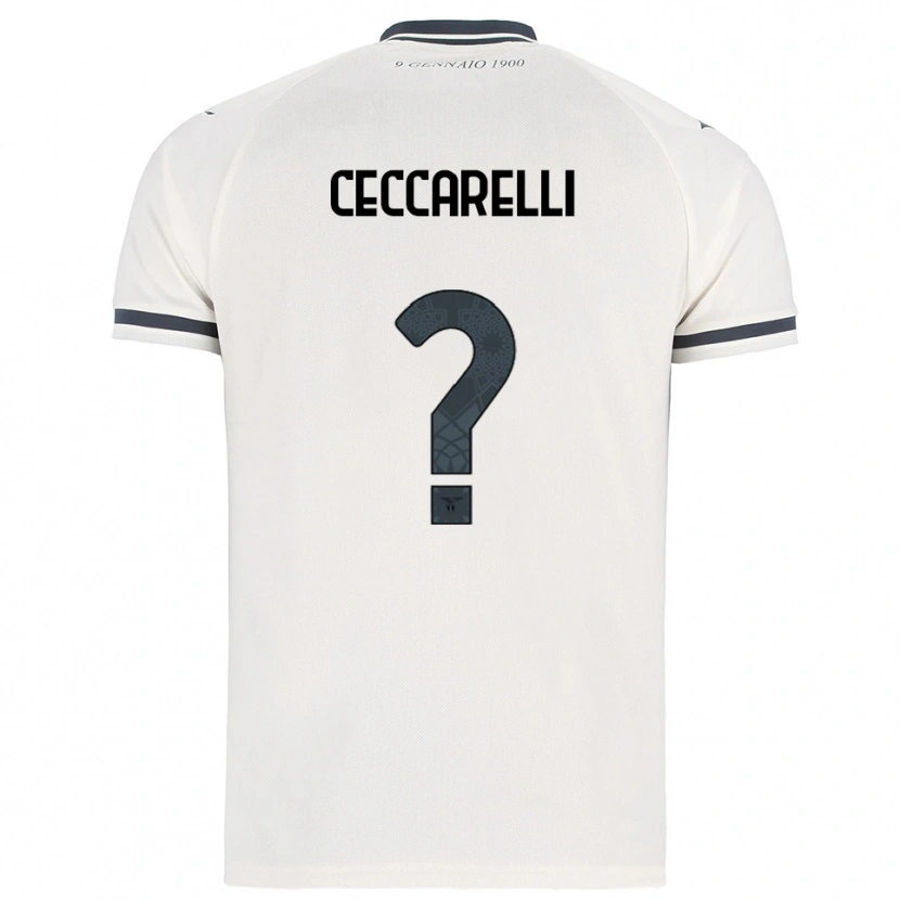 Danxen Mulher Camisola Alessandro Ceccarelli #0 Branco Marinho Alternativa 2025/26 Camisa Brasil