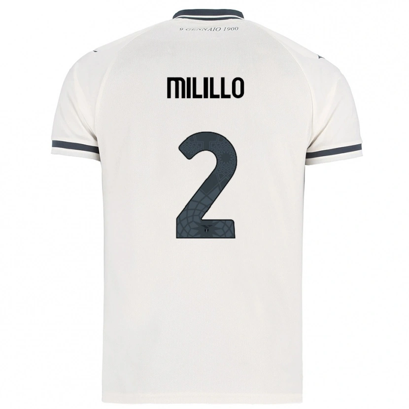Danxen Mulher Camisola Flavio Milillo #2 Branco Marinho Alternativa 2025/26 Camisa Brasil
