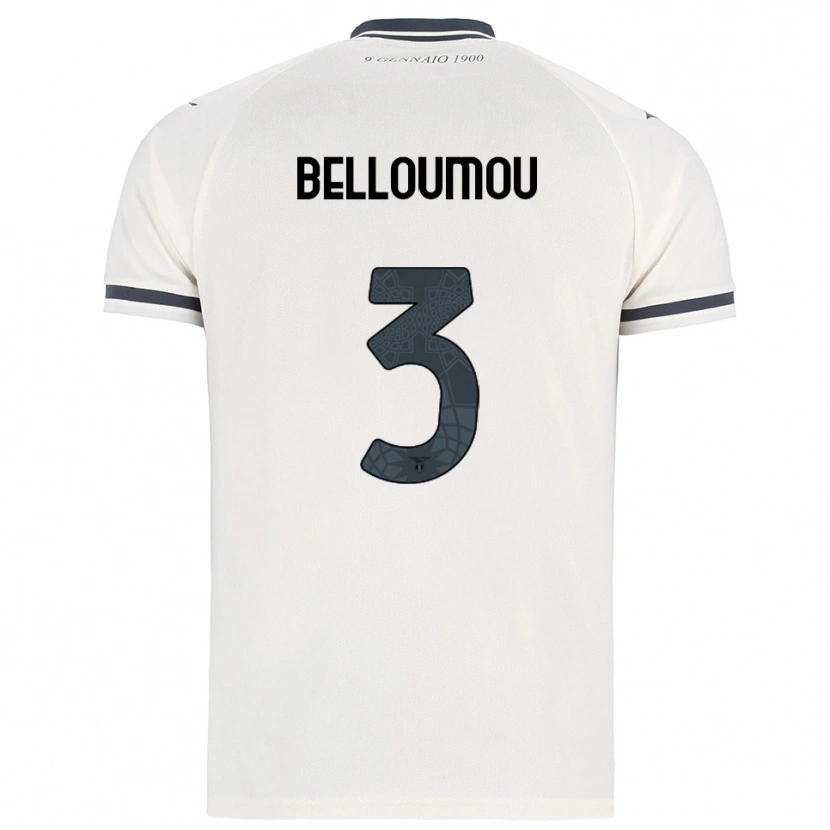 Danxen Mulher Camisola Inès Belloumou #3 Branco Marinho Alternativa 2025/26 Camisa Brasil