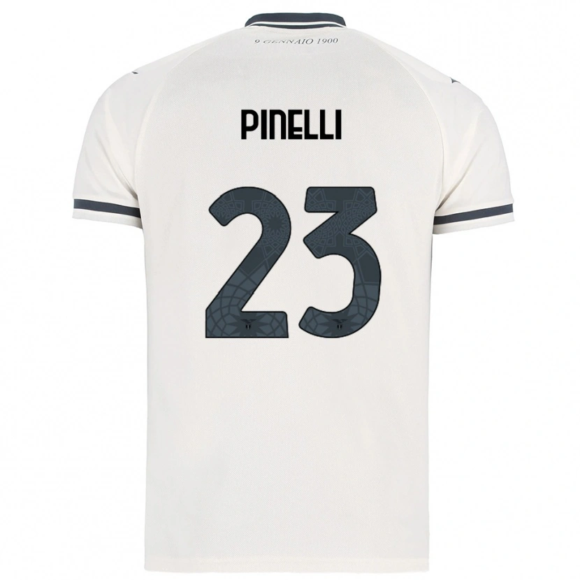 Danxen Mulher Camisola Pietro Pinelli #23 Branco Marinho Alternativa 2025/26 Camisa Brasil