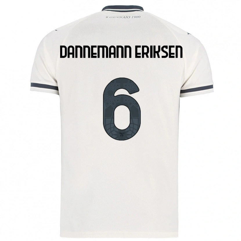 Danxen Mulher Camisola Louise Dannemann Eriksen #6 Branco Marinho Alternativa 2025/26 Camisa Brasil
